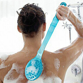 1pcs Bath Brush Scrub Skin Massage Health Care Shower Reach Feet Rubbing Brush Exfoliation Brushes Body For Bathroom Product Random Color