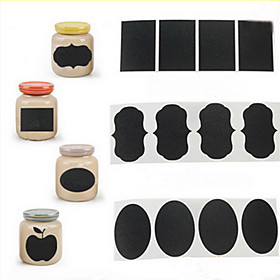36Pcs Chalk Pen Chalkboard Sticker Labels Vinyl Kitchen Jar Decor Decals 5CM X 3.5CM