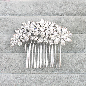 Women's Crystal Headpiece-Wedding Special Occasion Hair Combs 1 Piece