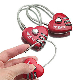 Luggage Lock / Padlock / Coded Lock 3 Digit Luggage Accessory / Coded Lock / Anti-theft For Luggage Plastic / Canvas / Metal