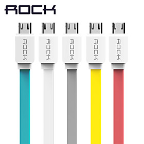 ROCK Original Micro USB Cable for Samsung/HTC/Meizu/Xiaomi/Huawei 1m Wired Charging Data Sync Flat USB Cables data for Android ROCK Original Micro USB Cable for Samsung/HTC/Meizu/Xiaomi/Huawei 1m Wired Charging Data Sync Flat USB Cables data for Android
