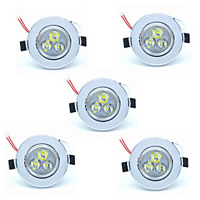 5pcs 3w Led Ceilling Lamp 300lm Warm/cool White Color Led Recessed Downlights For Home And Hotel 220-240v