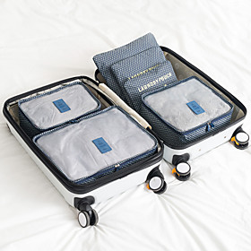 6 Sets Travel Luggage Organizer / Packing Organizer Portable / Waterproof / Travel Storage Bras / Clothes Nylon Travel