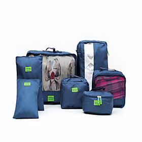 7 Pcs Travel Luggage Organizer / Packing Organizer Waterproof Portable Travel Storage Clothes Shoes Nylon Travel