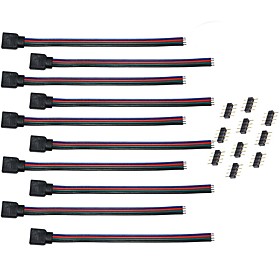 10PCS LED RGB Light Strips Female Connector RGB Wire Cable For SMD 5050/3528 RGB LED Strip light 10PCS LED RGB Light Strips Female Connector RGB Wire Cable For SMD 5050/3528 RGB LED Strip light