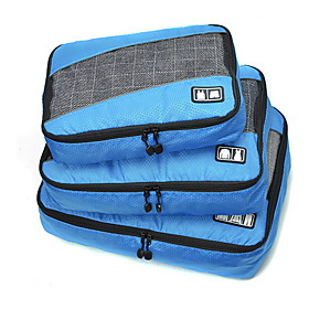 3 Pieces Travel Bag Travel Luggage Organizer / Packing Organizer Portable Foldable Durable Large Capacity Travel Storage Luggage Accessory