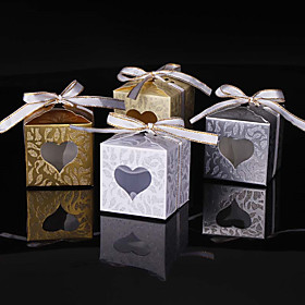 25pcs Heart Candy Box Wedding Favors And Gifts Bag Party Supplies