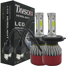 Txvso8 Auto Led 2x H4 Hi/lo Car Headlights 252w 25200lm Car Led Light Bulbs H4 H/l Beam Automobiles Headlamp Fog Lamps 6500k Headlight Globes Kits