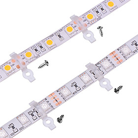 100 Pack -Strip Light Mounting Bracket Clip for Outdoor Silicone Covered 10mm Wide PCB Waterproof SMD5050 LED Strips 100 Pack -Strip Light Mounting Bracket Clip for Outdoor Silicone Covered 10mm Wide PCB Waterproof SMD5050 LED Strips