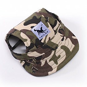 Cat Dog Bandanas Hats Dog Clothes Sports Camouflage Stripe Red/white White/blue White/pink Leopard Costume For Pets