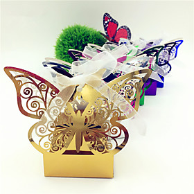 50pcs Butterfly Candy Box Gift Box Wedding Favors