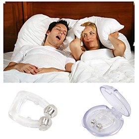Health Care Anti Snore Nose Clip Snoring Silicone Magnetic Aid With Case Sleeping Nose Clip Night Tray Sleep Aid Anti Snoring