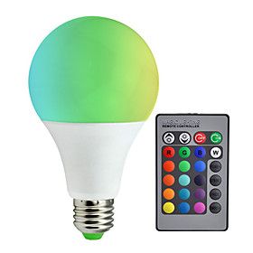 1pc A80 Rgb Led Lamp 10w E27 Rgb Led Light Bulb Smd5050 Multiple Color Remote Control Lampada Led Ac85-265v