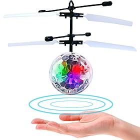 Magic Flying Ball Led Lighting Flying Gadget Toys Circular Aircraft Flourescent Glow In The Dark Noctilucent Fluorescent Boys