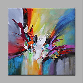 Hand-painted Abstract Square,modern Canvas Oil Painting Home Decoration One Panel
