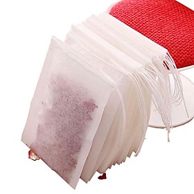 100pcs Non-woven Fabric Tea Bags with String Strainer Tea Infuser Herbal Filter