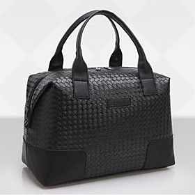 Polyester / Pu(polyurethane) Travel Bag Zipper Black / Dark Blue