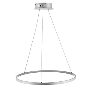 Ecolightâ„¢ 1-Light Circular Pendant Light Ambient Light Chrome Metal Acrylic LED 110-120V / 220-240V Warm White / White / Dimmable With Remote Control LED Light Ecolightâ„¢ 1-Light Circular Pendant Light Ambient Light Chrome Metal Acrylic LED 110-120V / 220-240V Warm White / White / Dimmable With Remote Control LED Light
