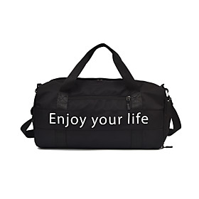Nylon Travel Bag Zipper Black / Pink / Unisex