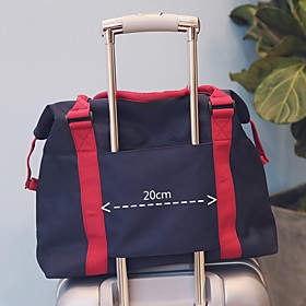 Oxford Cloth Travel Bag Zipper Black / Red / Dark Blue
