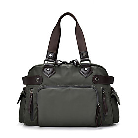 Nylon Travel Bag Zipper Green / Black / Dark Blue
