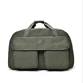 Canvas Travel Bag Zipper Black / Coffee / Army Green