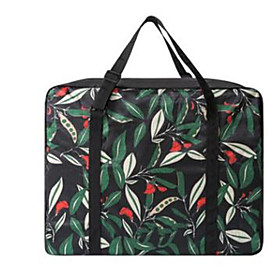 Polyester Floral Print Carry-on Bag Zipper Floral Print Green / Pink