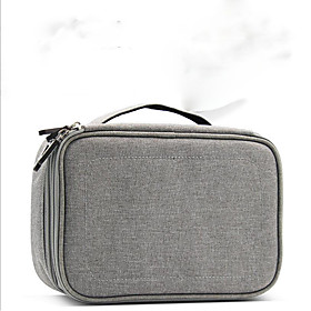 Oxford Cloth Carry-on Bag Zipper Black / Gray