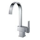 contemporaine robinet en laiton massif de cuisine - fini chrome