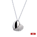 4gb en forme de coeur un lecteur flash USB collier en argent