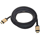 cable hdmi libre 15 m  3m 10ft v1.4 1080p 3d cable hdmi 4k grande vitesse w  noyaux - noir