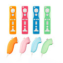 etui en silicone de protection pour Wii  Wii u controleur Wiimote et le Nunchuk 4-pack couleurs assorties