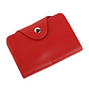 elegant etui de cartes en cuir daffaires en rouge