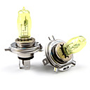 hod h4 2800k 10090w ultra lumineux des oules de voiture jaune clair DC 12vpair