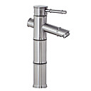 nickel brosse finition laiton lavabo robinet - conception de forme de bambou