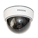 dummy camera dome de securite avec led rouge clignotante