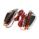 2 roues de voiture pcs LED au design simplifie corne de boeuf