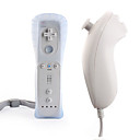 telecommande et le Nunchuk avec etui de protection en silicone pour Wii  Wii u blanc