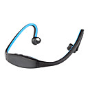 tour de cou stereo sans fil bluetooth headset casque pour telephone mobile bleu