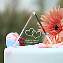 personnalise de cristal triangle de gateau de mariage Topper