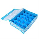 20 grilles fleur bleue boite molle de stockage couvert