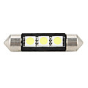 39mm 5050 SMD LED 5500K oule blanche pour la voiture