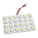 ba9sfestoont10 lumiere 7w 24x5050 SMD 450-480lm blanc conduit oule pour voiture DC 12V