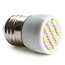 e27 1.5w 24x3528 SMD 50-60lm 2800-3200k chaude ampoule blanche tache lumineuse LED  230v 