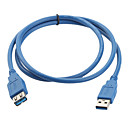 USB 3.0 male femelle cable dextension aa 1m bleu