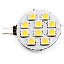 ampoule LED Spot Blanc Chaud  12V  G4 2-2.5W 10x5050 SMD 100-110LM 2800-3200K