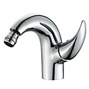 contemporaine robinet de bidet en laiton - fini chrome