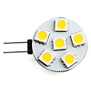 ampoule LED Spot Blanc Chaud  12V  G4 2-2.5W 6x5050 SMD 60-70LM 2800-3200K