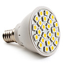 e14 5050 SMD 24 LED chaude ampoule blanche 130-150lm de lumiere 230v 3-3.5w