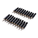 jl0033 3.5mm stereo jack male connecteur 20 pieces par paquet